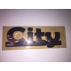 7AH411 EMBLEMA LOGO ADHESIVO CROMO "CITY" AIXAM CITY IMPULSION GAMME VISION